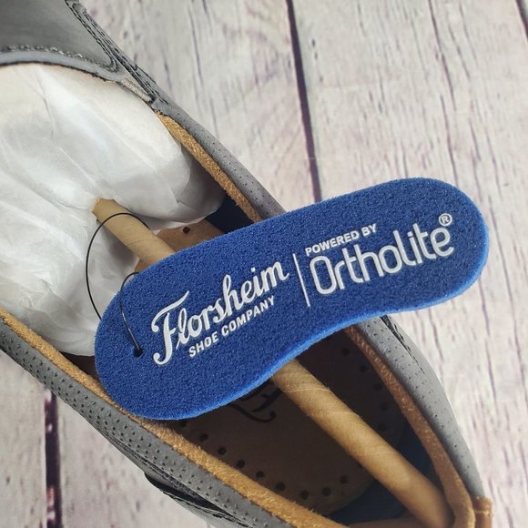 Florsheim Atlantic Venetian Gray Leather Slip-Ons main image 6